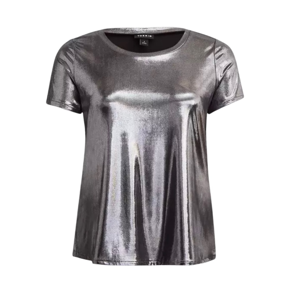 Metallic Liquid Shine Tee